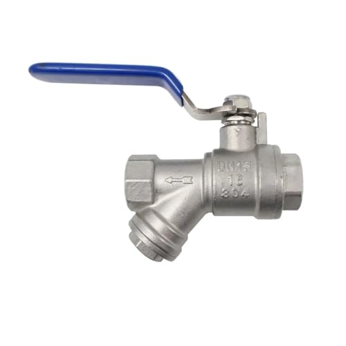 1/2" BSP Female Y Shape Strainer Ball Valve 304 Stainles Steel For Home Garden Air conditioner 1/2" BSP Female Y Shape Strainer Ball Valve 304 Stainles Steel For Home Garden Air conditioner von FOPURE