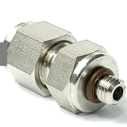 1/4"-28 UNF Male To 1/8" Compression Union SUS316L Stainless Steel Pipe Fitting Connector von FOPURE