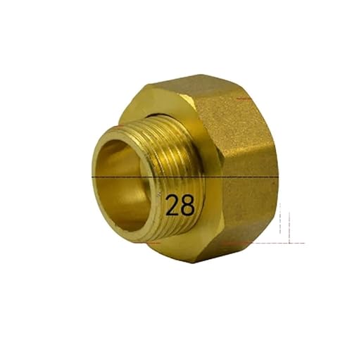 1" Female To 3/4" Male Short Brass Union Pipe Fitting Water Gas Oil For Water Meter von FOPURE