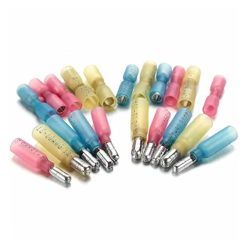 100PCS Heat Shrink Connectors Female & Male Spade Crimping Connectors Crimp Connector Wire Splice Terminals von FOPURE