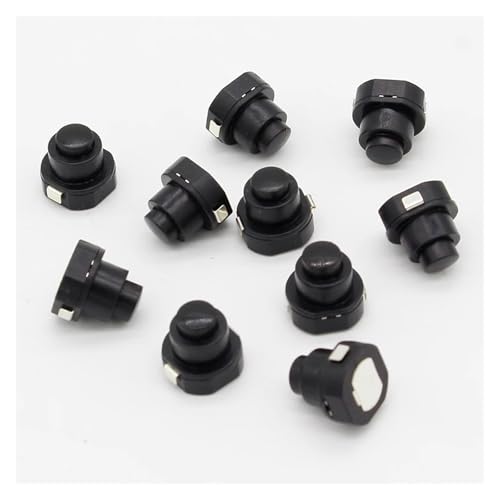10PCS a lot Flashlight Torch Part Round Push Button Switch Black DC 30V 1A 10mm x 10mm (D*H) Control switch von FOPURE