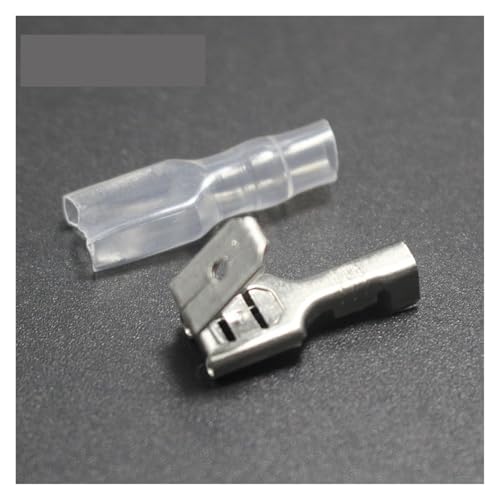 10Sets 6.3mm Against Crimp Terminal Splice Male Female 2 in 1 Spade Connector Terminal with Case for 0.3-2.5mm2 Cable 10Sets 6.3mm Against Crimp Terminal Splice Male Female 2 in 1 Spade Connector Terminal with Case for 0.3-2.5mm2 Cable von FOPURE