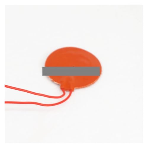 12V DC 50mm Diameter 5W Round Flexible Silicon Heater Pad for Oil Tank Electrical Wires von FOPURE