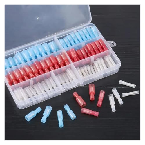 130PCS Fully Insulated Crimp Terminals Male Female Electrical Wire Quick Splice Connectors Kit AWG24-10 von FOPURE