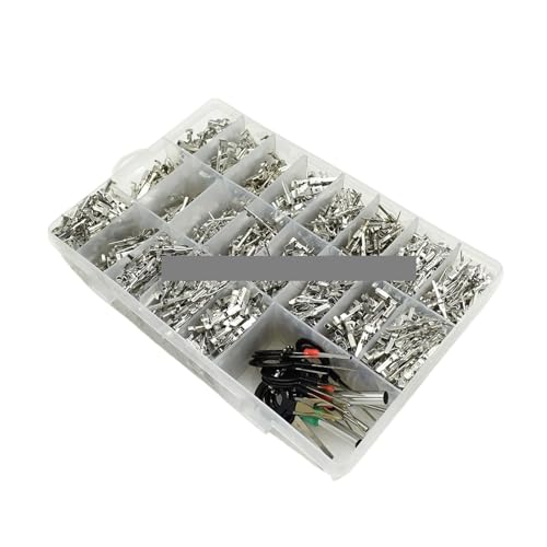 1768Pcs 1/1.5/1.8/2.2/2.8/3.5mm Female Male Auto Crimping Wire Terminal with Pin Removal Tool von FOPURE