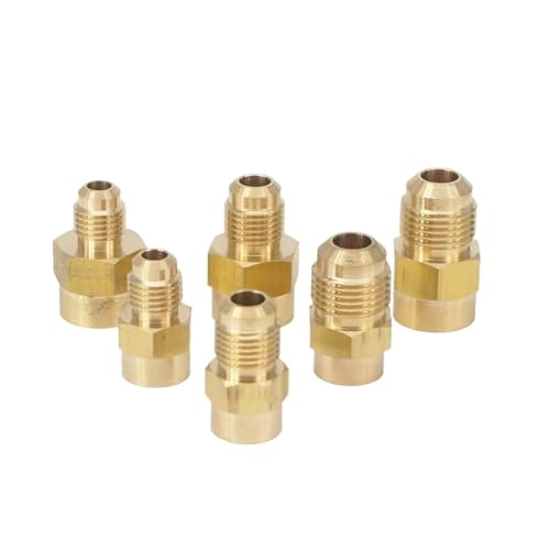 1pc Fit Tube OD 5/16" - 1/4" NPT Female Brass SAE 45 Degree Pipe Connector Fitting Adapters 1000 psi 1pc Fit Tube OD 5/16" - 1/4" NPT Female Brass SAE 45 Degree Pipe Connector Fitting Adapters 1000 psi von FOPURE