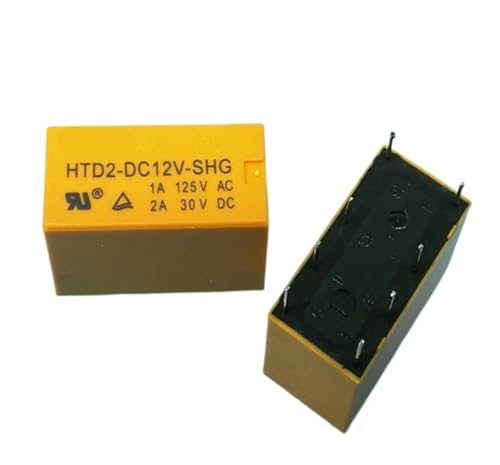 1pc HTD2-DC12V-SHG (4078-5V12V) Relay 8 pins Industrial Electrical Relays von FOPURE
