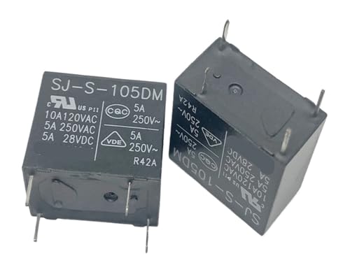 1pc SJ-S-105DM 5V-5A (32F-1A) Relay 4pins Industrial Electrical Relays von FOPURE