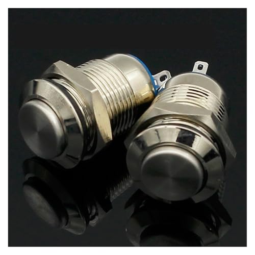 1pcs 12mm Waterproof Momentary High Round Metal Push Button Switch Car Start Horn Speaker Bell Automatic Reset 12mm metal switch Control switch 1pcs 12mm Waterproof Momentary High Round Metal Push Button Switch Car Start Horn Speaker Bell Automatic Reset 12mm metal switch Control switch von FOPURE