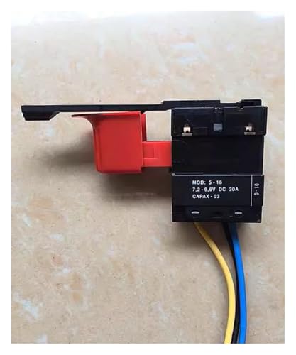 1pcs Hand Drill Switch 7.2 to 9.6V DC 20A Acupressure Drill Switch Control switch von FOPURE