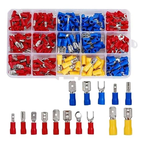 280PCS Insulated Wire Connectors, Male and Female Spade Terminal Connectors, Quick Disconnect - Crimp Terminals Connectors Kit von FOPURE