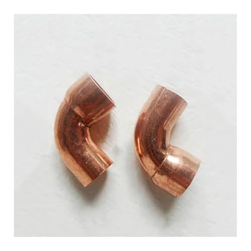 28mm ID x 28mm OD x 1.3mm Thickness Copper 90 Elbow Short Radius Scoket Weld End Feed Coupler Plumbing Fitting Water Gas Oil von FOPURE