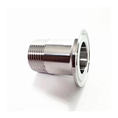 3/4" BSPT Male x 1.5" Tri Clamp SUS 316L Stainless Steel Coupler Fitting Homebrew Beer von FOPURE
