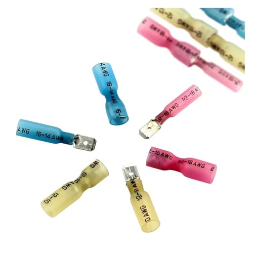 30Pcs Insulated Spade Crimp Terminals Electrical Wire Heat Shrink Connectors Set Male Female Crimp Terminal Connectors 22-10AWG 30Pcs Insulated Spade Crimp Terminals Electrical Wire Heat Shrink Connectors Set Male Female Crimp Terminal Connectors 22-10AWG von FOPURE