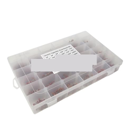 3600PCS/lot 1PF-100nF Ceramic Capacitor Assortment Kit 10PF 22PF 33PF 47PF 100PF 330PF 470PF 1NF 10NF 47NF 50V Capacitors Set Capacitance Meters 3600PCS/lot 1PF-100nF Ceramic Capacitor Assortment Kit 10PF 22PF 33PF 47PF 100PF 330PF 470PF 1NF 10NF 47NF 50V Capacitors Set Capacitance Meters von FOPURE