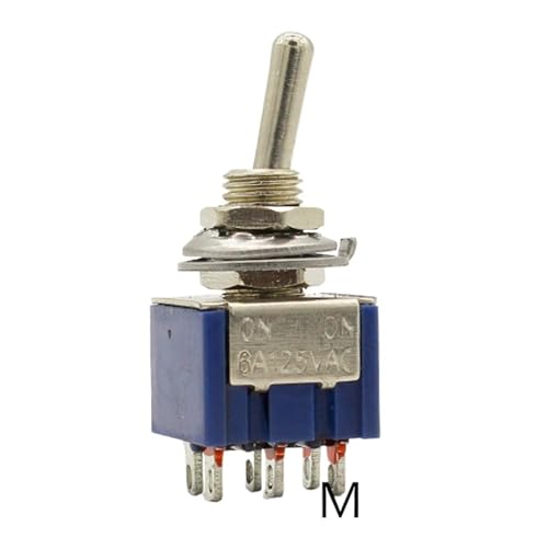 5pcs/Lot MTS-202 6-Pin DPDT ON-ON 6A125VAC Miniature Toggle Switches Control switch 5pcs/Lot MTS-202 6-Pin DPDT ON-ON 6A125VAC Miniature Toggle Switches Control switch von FOPURE