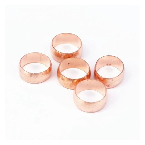 5pcs Fit 15mm O/D TubeCopper Compression Sleeves Compression Fitting Sleeve Ferrule Ring 5pcs Fit 15mm O/D TubeCopper Compression Sleeves Compression Fitting Sleeve Ferrule Ring von FOPURE