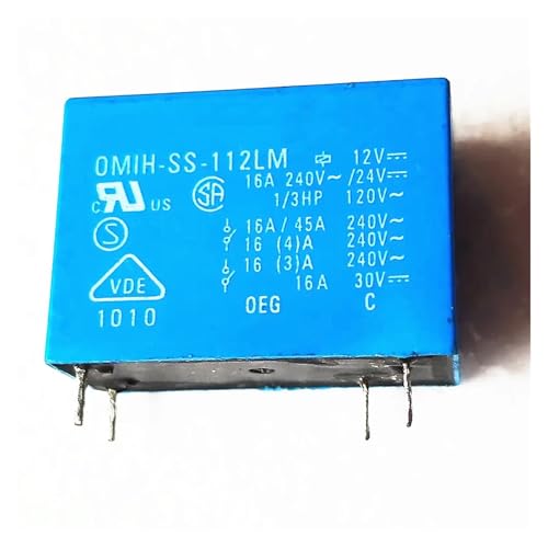 5pcs OMIH-SS-112LM 12V 4pins 16A relay Industrial Electrical Relays von FOPURE