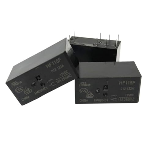 5pcs relay HF115F 012-1Z3A HF115F-012-1Z3A JQX-115F 012-1Z3A JQX-115F-012-1Z3A 12VDC DC12V 12V 16A 250VAC 8PIN Industrial Electrical Relays von FOPURE