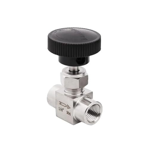 FOPURE 1/4" Equal Female Thread 304 Stainless Steel Flow Control Shut Off Valve Needle Valve FOPURE 1/4" Equal Female Thread 304 Stainless Steel Flow Control Shut Off Valve Needle Valve von FOPURE