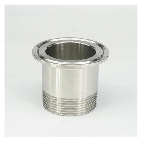 FOPURE 1-1/2" BSP Male x 2" Tri Clamp 304 Stainless Steel Ferrule Pipe Fitting Connector for Homebrew FOPURE 1-1/2" BSP Male x 2" Tri Clamp 304 Stainless Steel Ferrule Pipe Fitting Connector for Homebrew von FOPURE