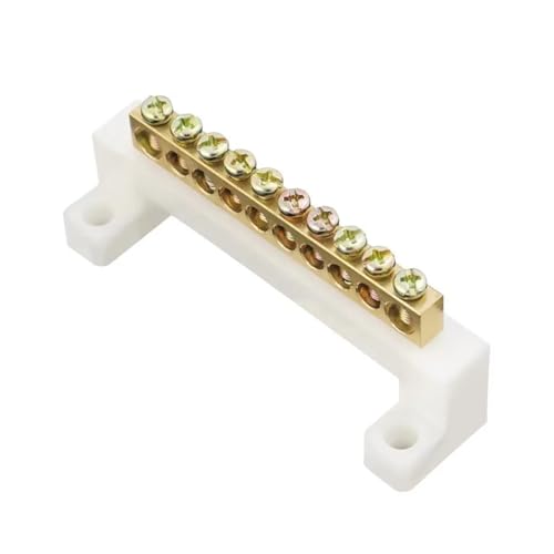 FOPURE 10 Position Brass Grounding Strip Terminal Block Connector for Distribution Cabinet von FOPURE