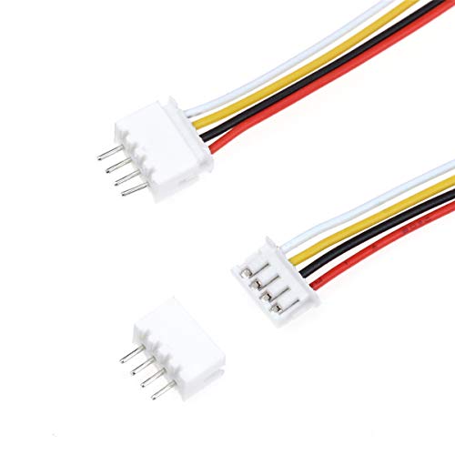 FOPURE 10 Sets ZH-1.5 JST 4 Pin Electronic Line Single Terminal 28AWG Pin Connectors With150mm Wire Cable Connector von FOPURE