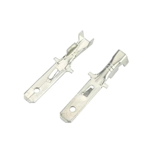 FOPURE 100 PCS 4.8 Series Automotive Connectors Connector Terminal 4.8mm tin-Plated Extension DJ612-4.8B von FOPURE