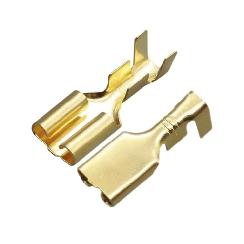 FOPURE 100 PCS 6.3 Series DJ626-6.3C Terminals Cold Press Terminals 6.3 Flat Plate Socket von FOPURE