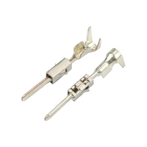 FOPURE 100 PCS Connector Wiring Copper Terminal Mass Plug-in Terminal DJ615B-1.5 * 0.8A Male pin von FOPURE