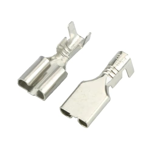 FOPURE 100 PCS Terminal Blocks 6.3 Series Socket Copper Terminals Spring Plating DJ626-6.3AB FOPURE 100 PCS Terminal Blocks 6.3 Series Socket Copper Terminals Spring Plating DJ626-6.3AB von FOPURE