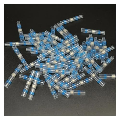 FOPURE 100PCS Assorted Insulated Seal Solder Sleeve Heat Shrink Wire Butt Connectors Splice Connector Soldering Terminals von FOPURE