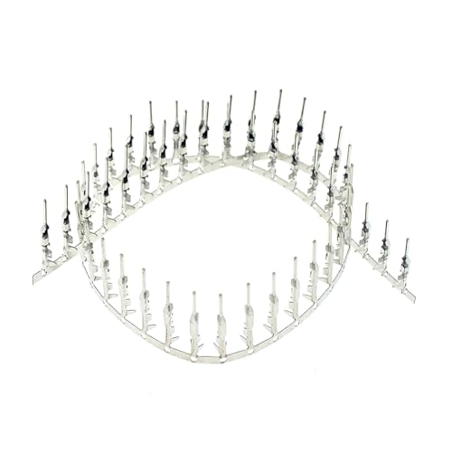 FOPURE 100PCS Connector 2.54mm Jumper Wire Cable Pin Connector Terminal Male Pin Connector for Housing Jumper von FOPURE