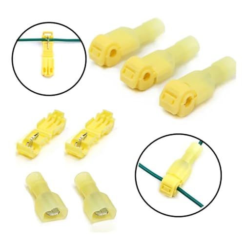 FOPURE 100PCS Electrical Wire Connectors Terminals Crimp Terminal Quick Splice 12AWG Car Kit Tool Set von FOPURE