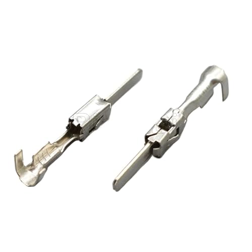 FOPURE 100Pcs 2-964296/964300-1 Male Electrical Car Wire Harness Connector Crimp Terminal DJ615B-2.8 * 0.8A von FOPURE