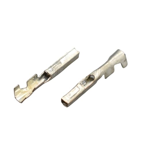 FOPURE 100Pcs 917308-1 H62 Brass Tinned 0.4MM Splice Terminal Crimp Pins Automotive Connector Terminal G371 DJ622-F0.4A von FOPURE