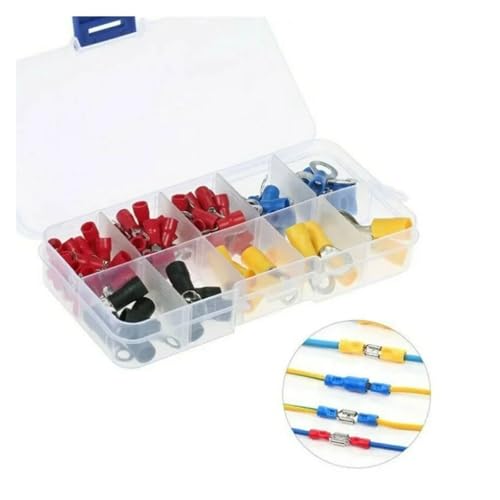 FOPURE 102pcs Boxed Terminal Block RV1.25/2/3.5/5.5 Ring Terminal Electrical Crimping Connector Kit 10 Specifications FOPURE 102pcs Boxed Terminal Block RV1.25/2/3.5/5.5 Ring Terminal Electrical Crimping Connector Kit 10 Specifications von FOPURE