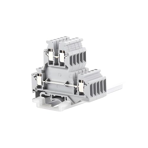 FOPURE 10Pcs UKKB-3 Din Rail Terminal Blocks Connector Double Layer Terminal Screw Wiring UKKB3 Wire Connector Screw Terminal Block FOPURE 10Pcs UKKB-3 Din Rail Terminal Blocks Connector Double Layer Terminal Screw Wiring UKKB3 Wire Connector Screw Terminal Block von FOPURE