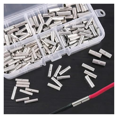 FOPURE 200Pcs Electrical Wire Connectors Uninsulated Copper Terminal Bootlace Ferrules Cord End Cable Crimp Terminals 22-10AWG von FOPURE