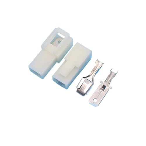 FOPURE 2set DJ7011-6.3-11/21 6.3mm 1 Pin Storage Battery Connector 6.3 mm Wiring Harness Car Connectors von FOPURE