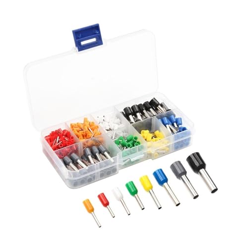 FOPURE 400pcs Insulated Cord Pin End Terminal Ferrules Kit Electrical Wire Copper Crimp Connectors AWG 22-10 von FOPURE