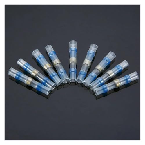 FOPURE 40PCS Blue Heat Shrink Soldering Sleeve Terminals Insulated Butt Wire Connectors Electrical Wire Soldered Terminals von FOPURE