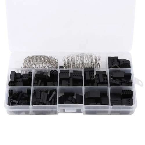 FOPURE 420pcs Wire Cable Jumper Pin Header Connector Housing Kit Male Crimp Pins+Female Pin Connectors Pitch 2.54mm Terminals von FOPURE