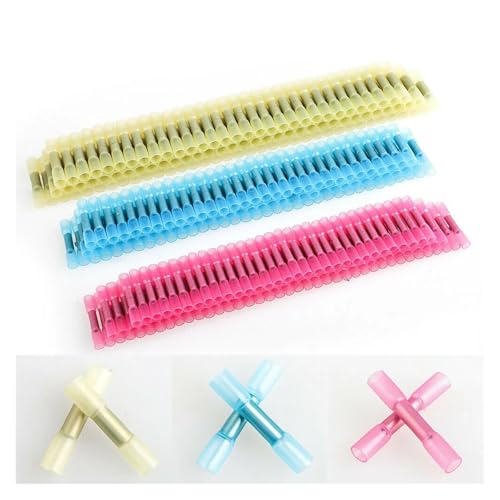 FOPURE 50PCS AWG22-10 Heat Shrink Butt Connectors Insulated Terminals Seal Electrical Wire Crimp Terminals von FOPURE