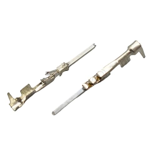 FOPURE 50Pcs 1718760-1 1.2MM Wiring Terminal Tinned Copper Male Connector Crimp Loose Pins for Radar von FOPURE
