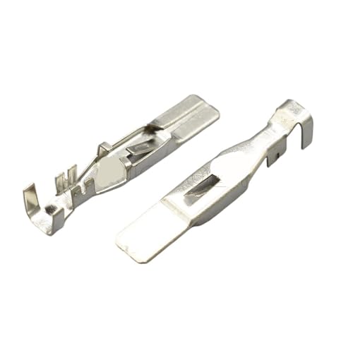 FOPURE 50Pcs DJ611A-A6.3B H62 Brass Tinned 6.3 MM Automotive Male Connector Tinned Wiring Terminal von FOPURE