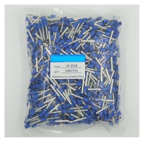 FOPURE E2518 14AWG 2.5mm 2 bootlace Ferrules for pre terminal Connector von FOPURE