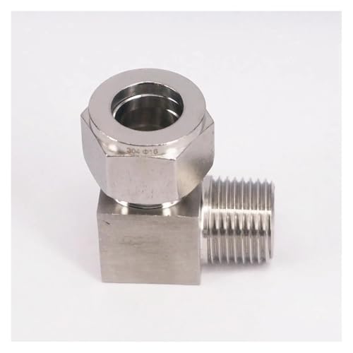 Fit Tube O/D 10mm -1/4" BSPT Elbow 304 Stainless Ferrule Pneumatic Air Compression Fitting Fit Tube O/D 10mm -1/4" BSPT Elbow 304 Stainless Ferrule Pneumatic Air Compression Fitting von FOPURE