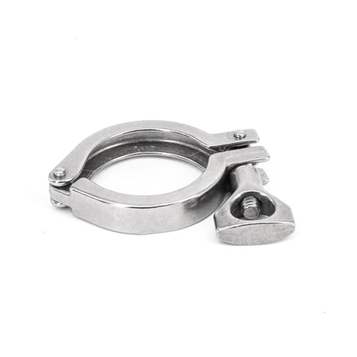 Low-Duty 1.5" Tri Clamp SUS 304 Stainless Steel Fitting Home Brewing Beer 50.5mm Ferrule O/D von FOPURE