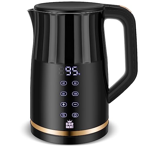 ForMe Edelstahl Wasserkocher 1,7 L mit Temperatureinstellung Temperaturwahl 40-100°C I LED Digitale Temperaturanzeige I Temperatur Einstellbar Kessel I Teekanne Teekessel Warmhaltefunktion I BPA Frei ForMe Edelstahl Wasserkocher 1,7 L mit Temperatureinstellung Temperaturwahl 40-100°C I LED Digitale Temperaturanzeige I Temperatur Einstellbar Kessel I Teekanne Teekessel Warmhaltefunktion I BPA Frei von FOR ME